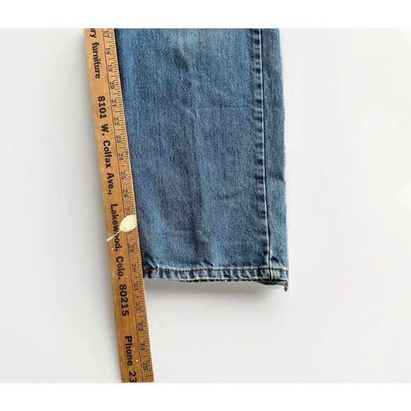 Levis 550 Relaxed Fit Baggy Jeans Size 33 x 30 Medium Wash 100% Cotton Y2K - Picture 7 of 11